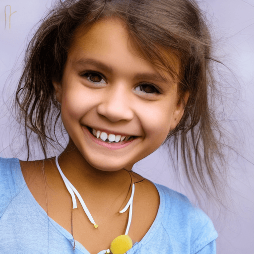 AI generated: She is smile