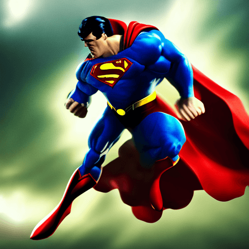 AI generated: a [superman | hulk], whole body, cinematic, intense, cinematic composition, cinematic lighting, colo...