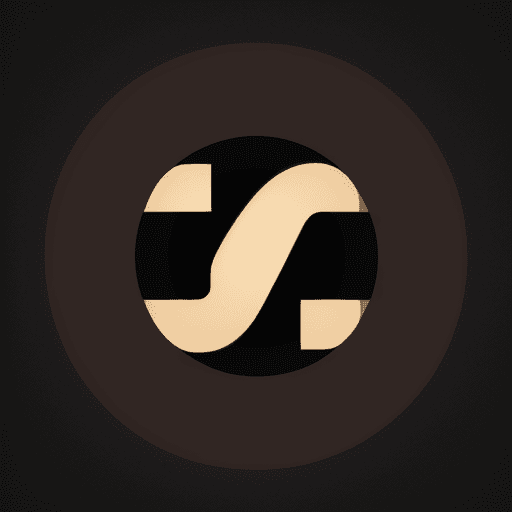 AI generated: A logo, round shape, the background is Earth with dark color, the letter S and L are on it
