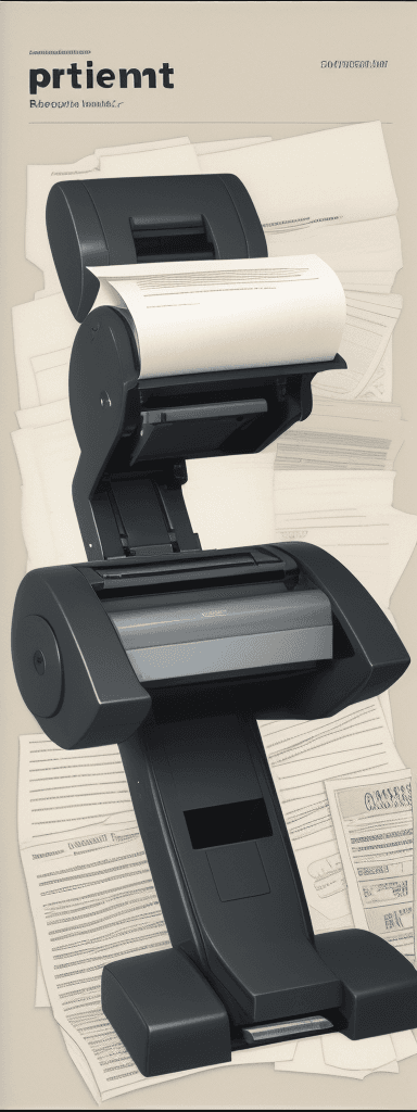 AI generated: papers ptint scaner 
