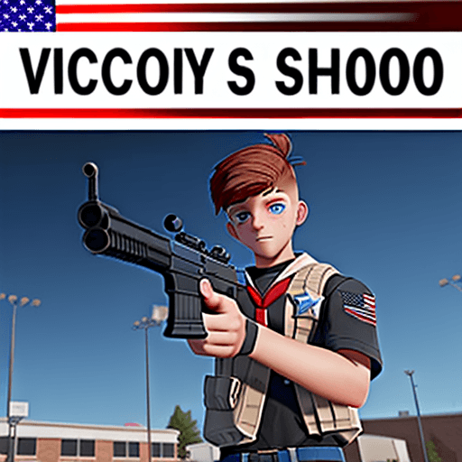 AI generated: america school shooting 1# victory royale