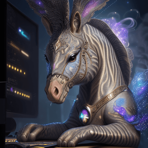 AI generated: Ultra highly detailed, detailed a randomly animals Shimmering swirling glitter, digital painting, hi...