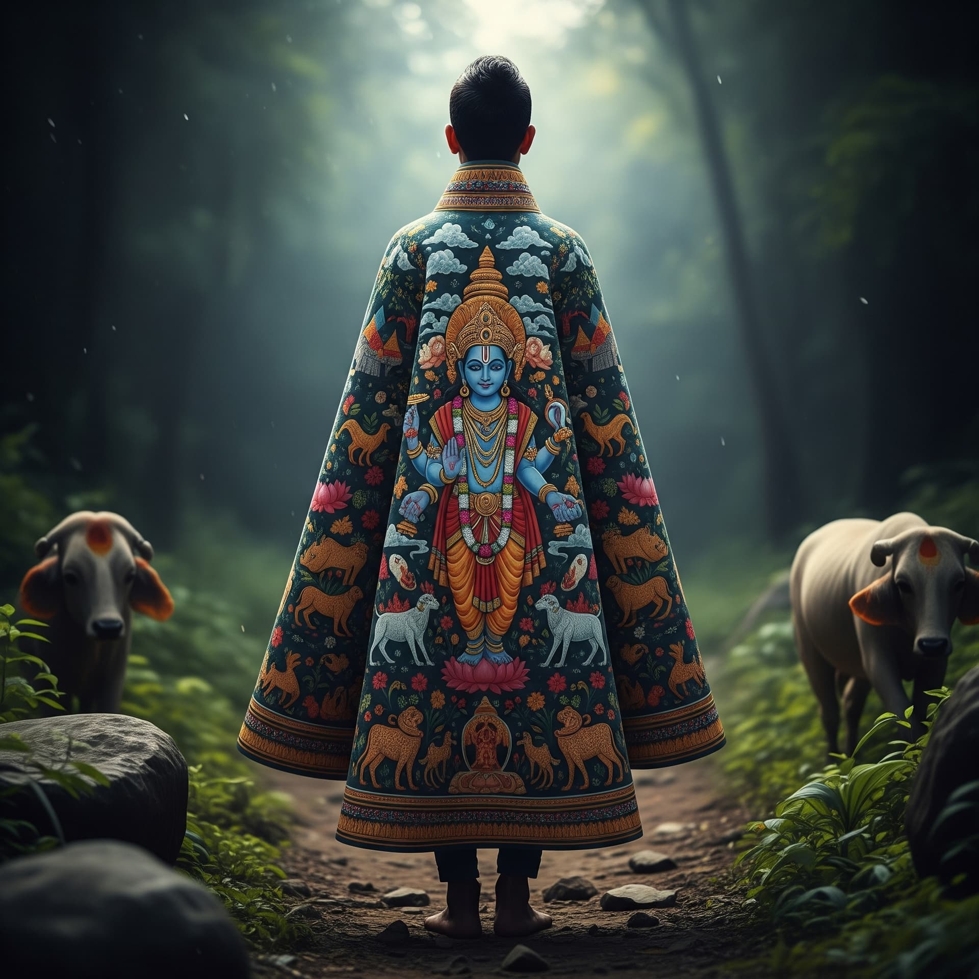 AI generated: A high-definition, photorealistic image, conveying a sense of calm and serenity, features a lone Sou...