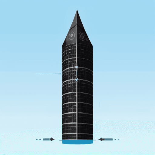 AI generated: Threat Intelligence tower image for a ppt slide
