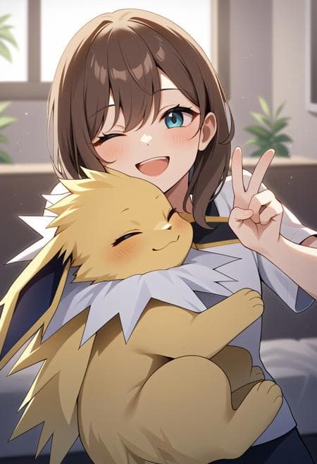 Girl and Pokemon for Pony