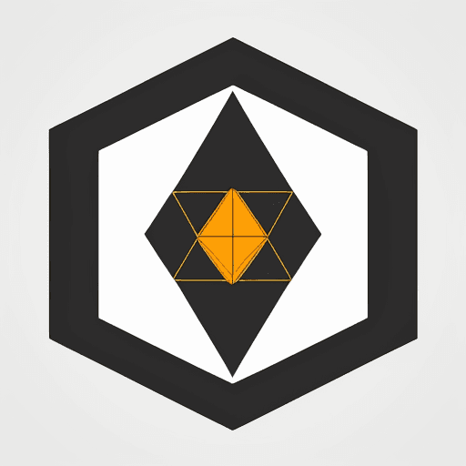 AI generated: logo for travel agency, geometric elements (Triangle, Circle, Semi-Circle, Square, Rectangle, Parall...