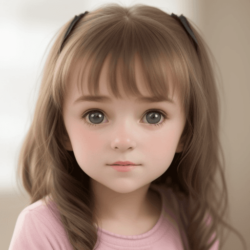 AI generated: A cute little girl (13 year old)