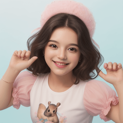 AI generated: ARDILLA CON IMAGEN DE SONRISA BEBE

