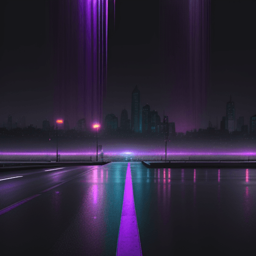AI generated: Hyper realistic ambient, city  lofi color drop , realistic art , purple, black, 8k, photo realistic,...