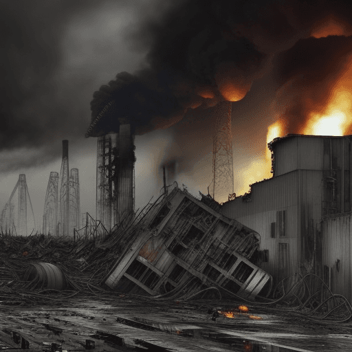 AI generated: Terrible industrial disasters and casualties