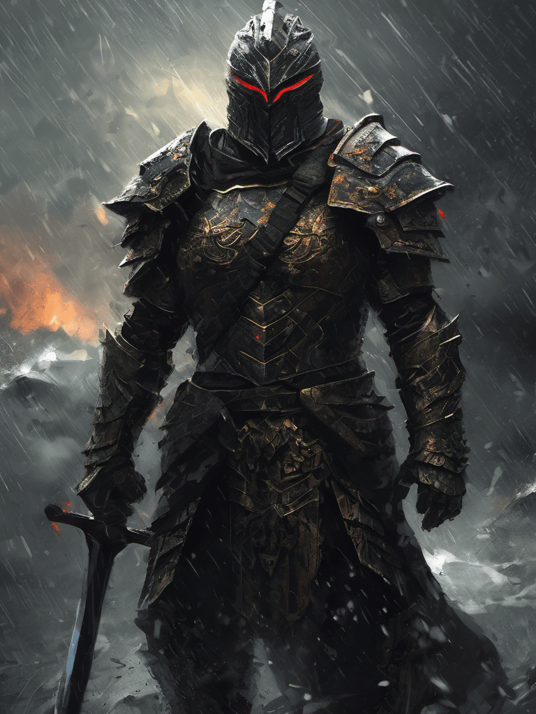AI generated: a brutal Killer of the Gods, powerful, unstoppable, badass, intricate armor, digital wallpaper portr...