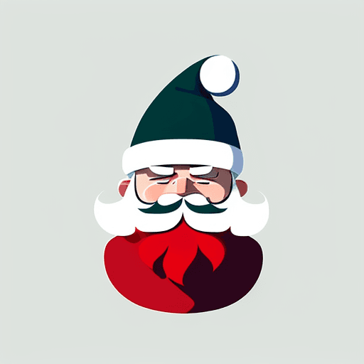 AI generated: Create a minimalist cartoon illustration of a prominent Christmas Tree silhouette with no outline. T...