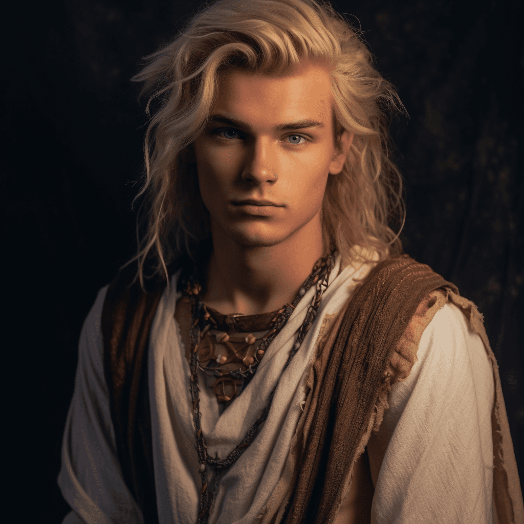 AI generated: photography taken by canon eos r5, stunning fullbody d&d character art, Celtic male, 21 years old, S...