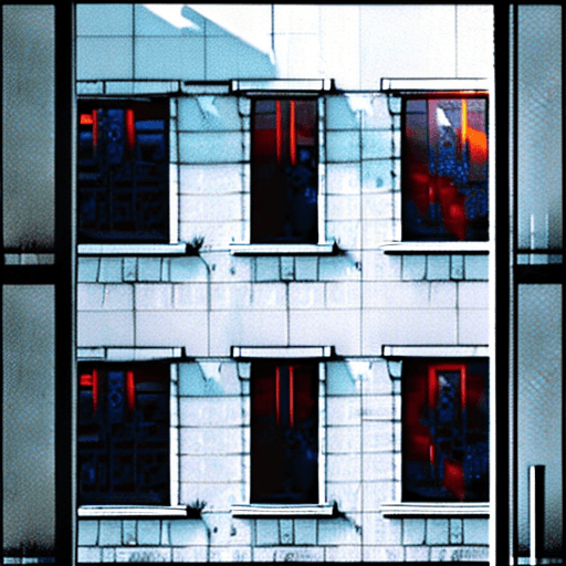 AI generated: 
  "0": "(apartment with a window), (wall with a window), ((view from the apartment to the street)),...