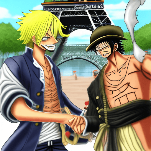 AI generated: MY FRIEND VEIKKA HAKULINEN DRESSED LIKE VINSMOKE SANJI FROM ONE PIECE, HE IS VINSMOKE VEIKKA. GENERA...