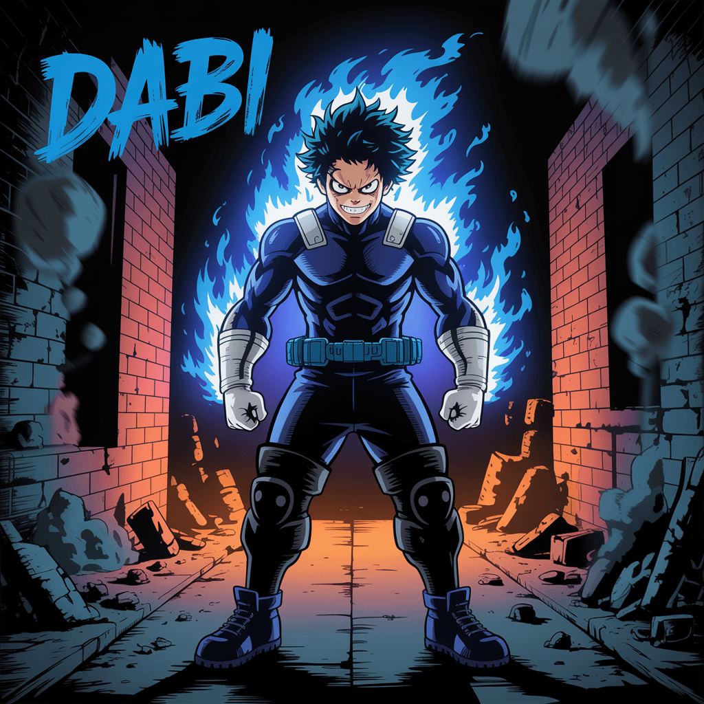 AI generated: Dabi from my hero academia