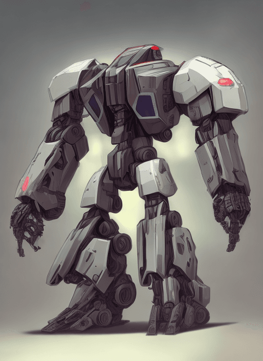 AI generated: Heavy Mecha concept art explorations