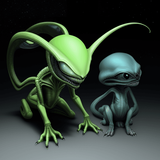 AI generated: Alien pets
