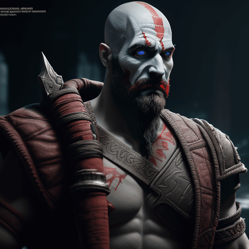 AI generated: Hyper realistic God of War character design, joker , void arcanist, mist, photorealistic, octane ren...