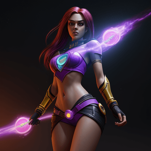 AI generated: Hyper realistic starfire unreal engine 5
