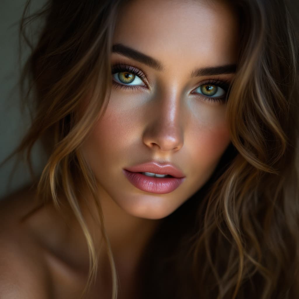 AI generated: turkish hot glamours actress face only
