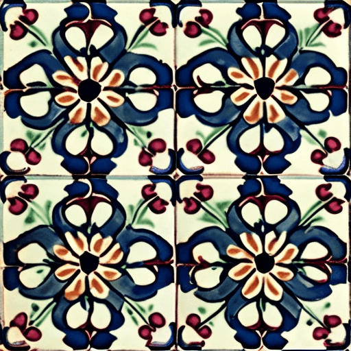 AI generated: vintage floral pattern --tile