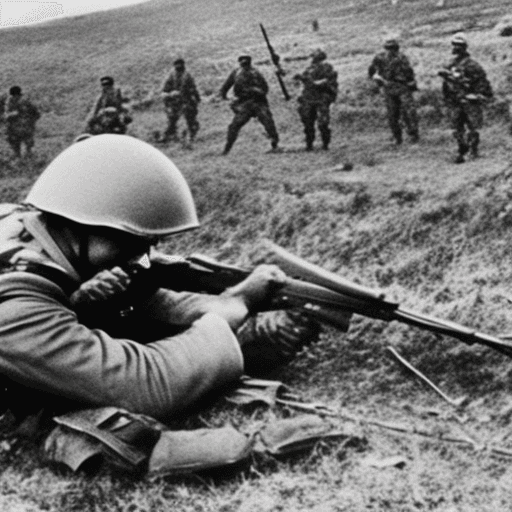 AI generated: A photo of an Armenian soldier victimized, Unprotected,  Ambushed, Targeted, Vulnerable, and Attacke...