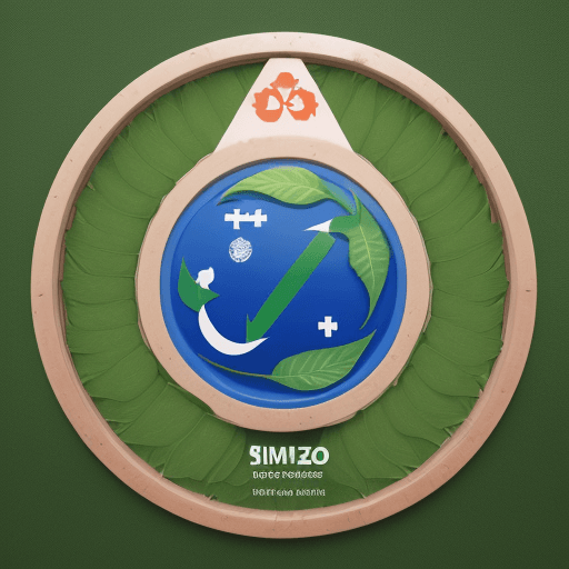 AI generated: Imagina un logotipo que presenta un termo estilizado en forma de hoja o planta, simbolizando la huel...