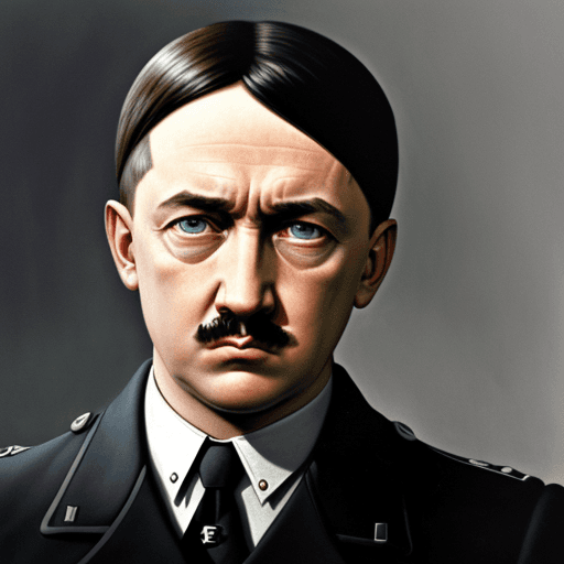 AI generated: Et billede af Adolf Hitler som italiensk gangster