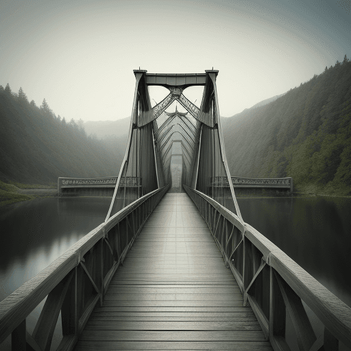 AI generated: bridge beyond peace




