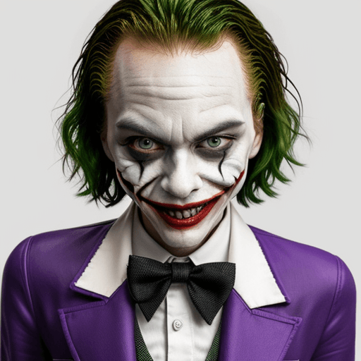 AI generated: Emma stone joker version
