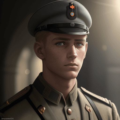 AI generated: german soldier, world war 2, standing, perfect human eyes, perfect human pupils, male, intricate art...