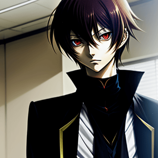 AI generated: combination of lelouch and light yagami
as a modern highschooler