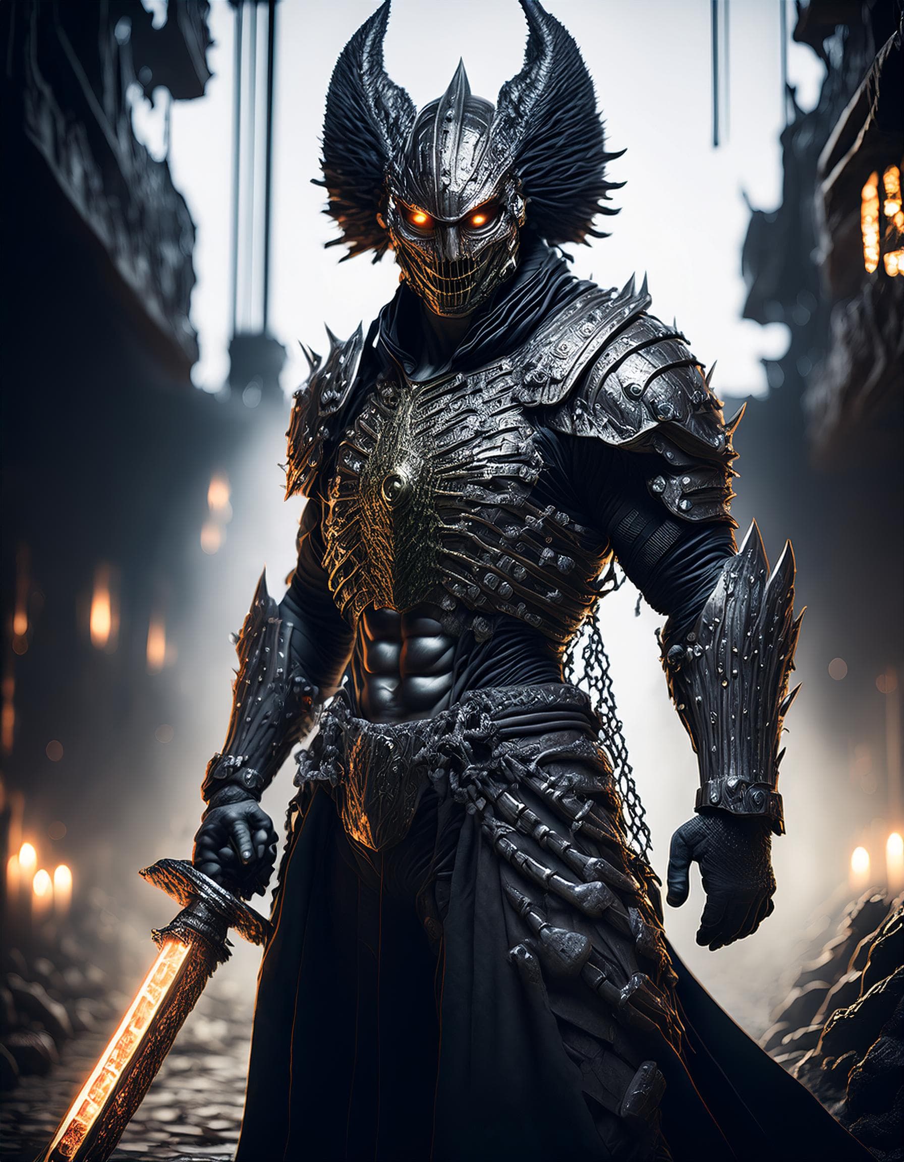 AI generated: Razer eyes of dystopia in 2:38, UHD, HDR, HD, Made of Liquid Fusion
