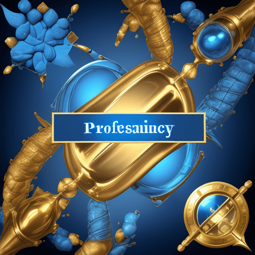 AI generated: A professional banner about pharmacy and biology. Use blue colors very contrasted and some gold. Avo...