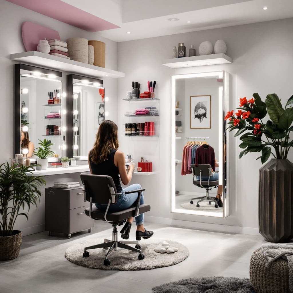 AI generated: dressing room