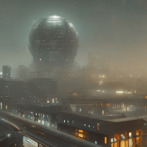AI generated: Film Noir City, art deco, retrofuturism, Solarpunk, Atompunk, rainy weather, ambient atmosphere, 8k ...