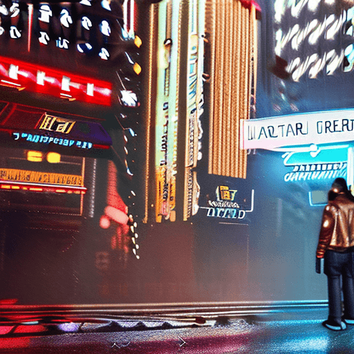 AI generated: Young Harrison Ford in blade runner, photo, light box, three point lighting, film grain, epic movie ...