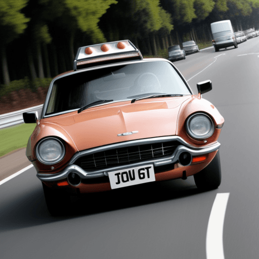 AI generated: a celebrity driving car
