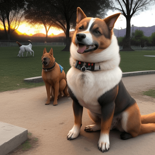 AI generated: un perro pastor aleman parado en dos patas con forma humana y vestido a lo indiana jhons en un parqu...
