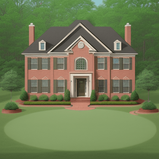 AI generated: Big Brick Homes LLC company logo, making unlivable houses livable, warm and verdant look and feel, r...