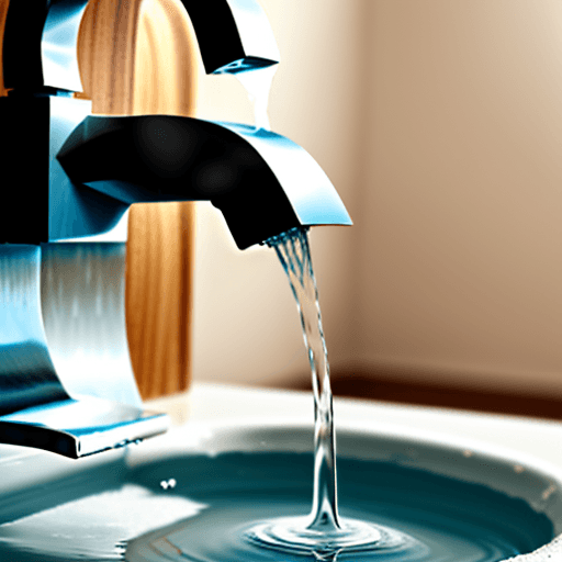 AI generated: Water dripping from a tap.