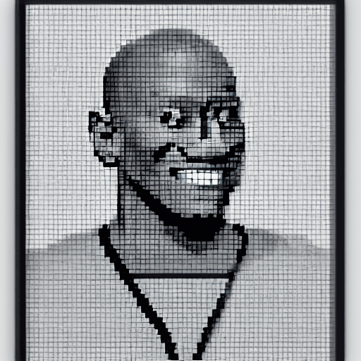 AI generated: michael jordan pixel