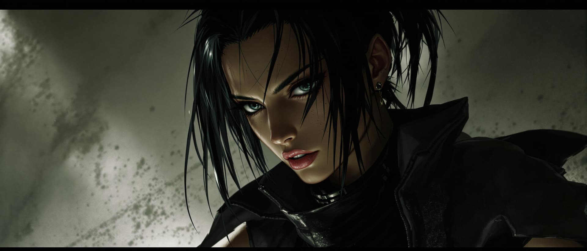 AI generated: Alizee in the style of yoji shinkawa 