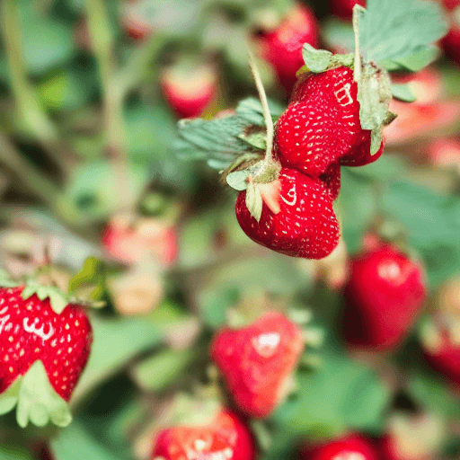 AI generated: strawberry bokeh