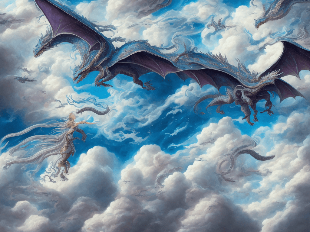 AI generated: Create a hyper-maximalist, detailed cinematic painting in an air-bender theme. The scene depicts a m...