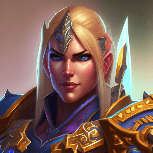 AI generated: Retribution Paladin from World of Warcraft, in vibrant, , intricate, elegant, highly detailed, digit...