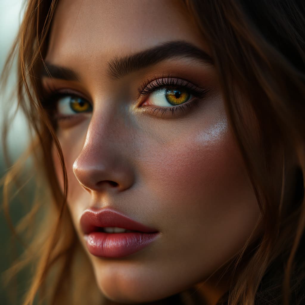 AI generated: close-up of a stunning fashion model, ultra-realistic, portrait, shot on a Sony A7III, high quality ...