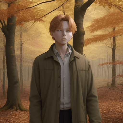AI generated: Leo notices that things in the forest are beginning to change. The leaves around him start turning b...