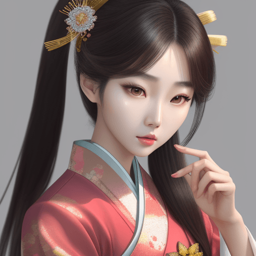 AI generated: Beautiful Korean woman, in the style of Asian beauty standards, Kdrama --ar 1:2 --stylize 750 --v 6